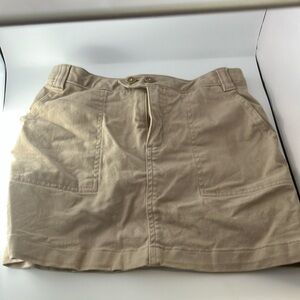 Lands End girls sz 8 khaki skirt skort with pockets